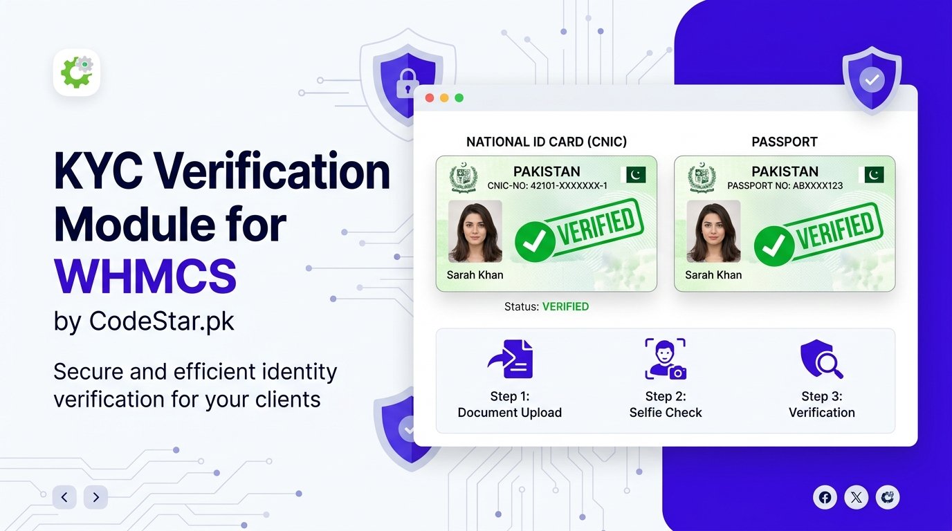 WHMCS KYC Identity Verification Module - Automated Document Verification & Product Gate